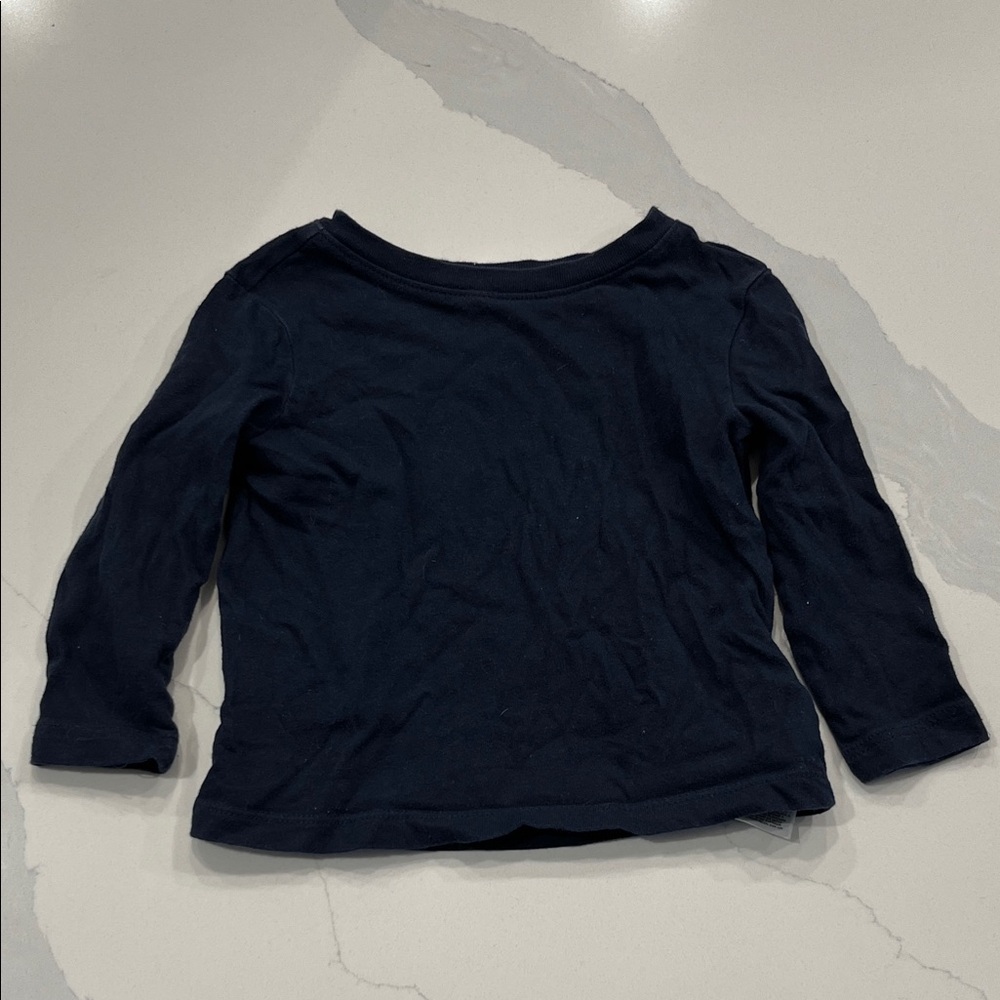 Old Navy Kids Dark Blue Long Sleeve Tee